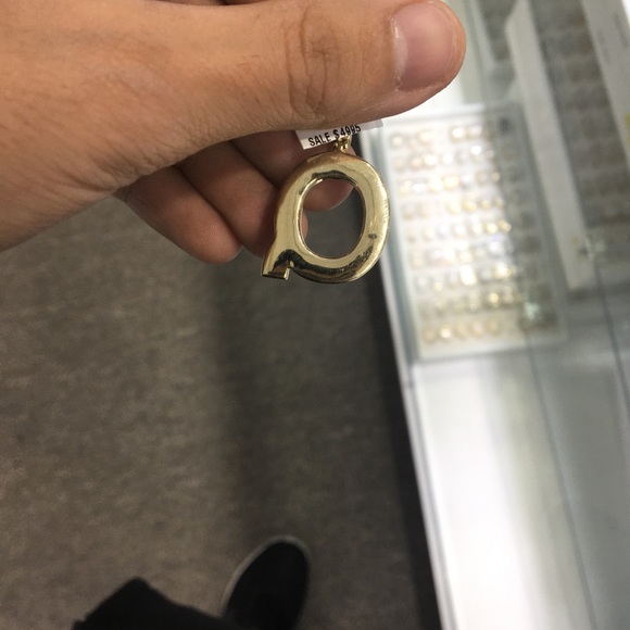 10k Diamond Letter F Bubble Initial Charm 1/2 CTW - Picture 6 of 6